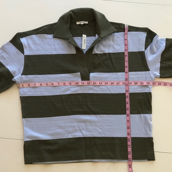 VINTAGE-INSPIRED MADEWELL 100 % COTTON STRIPE RUGBY POLO - Picture 4 of 12